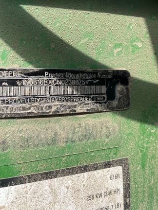 Image of John Deere 616R equipment image 1