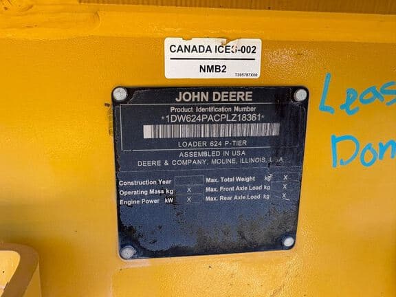 Image of John Deere 624P equipment image 4