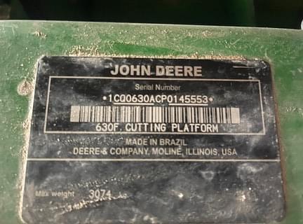 Image of John Deere 630F equipment image 1