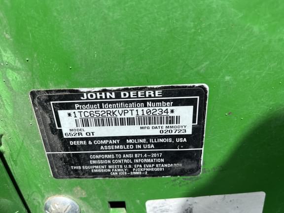 Image of John Deere 652R equipment image 4