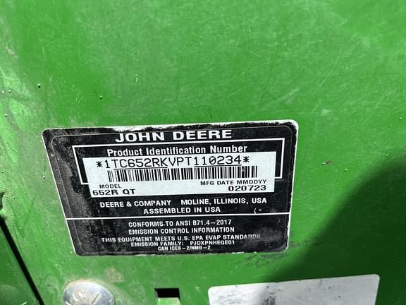 Image of John Deere 652R equipment image 4