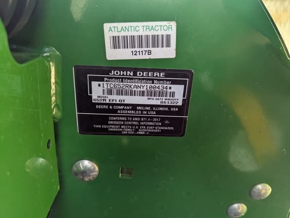 Image of John Deere 652R equipment image 4