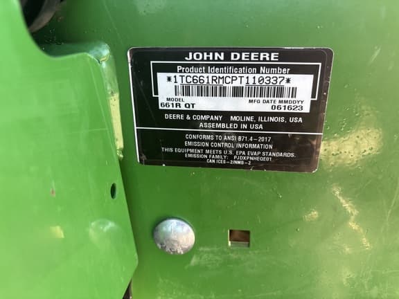 Image of John Deere 661R equipment image 4