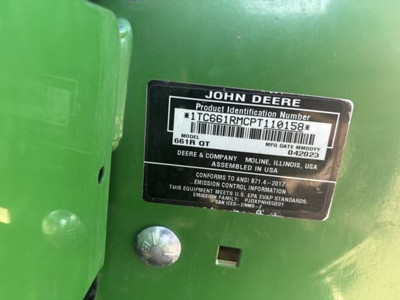 Image of John Deere 661R equipment image 3