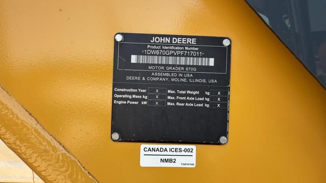 Image of John Deere 670G equipment image 3