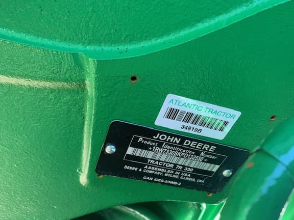 Image of John Deere 7R 330 equipment image 1