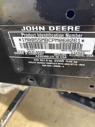 Image of John Deere Gator XUV 855M S4 equipment image 4