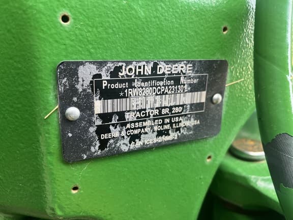 Image of John Deere 8R 280 equipment image 4