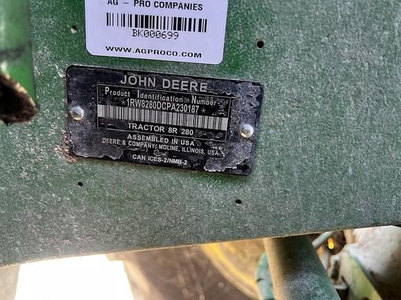 Image of John Deere 8R 280 equipment image 2