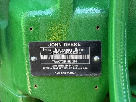 Image of John Deere 8R 280 equipment image 3