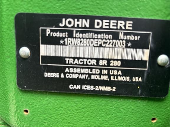 Image of John Deere 8R 280 equipment image 4