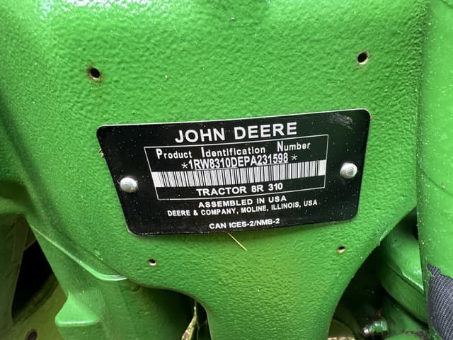 Image of John Deere 8R 310 equipment image 1