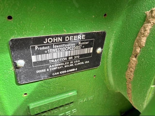Image of John Deere 8R 370 equipment image 1