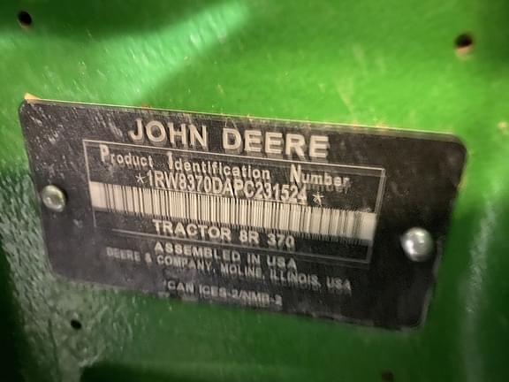 Image of John Deere 8R 370 equipment image 3