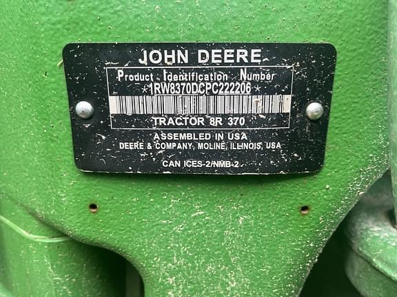 Image of John Deere 8R 370 equipment image 3