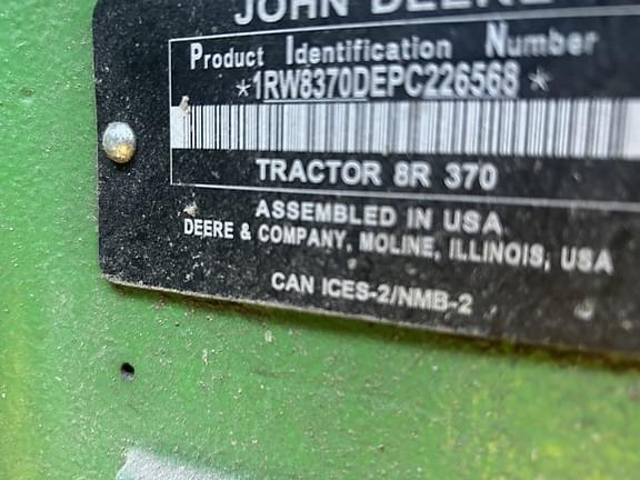 Image of John Deere 8R 370 equipment image 4