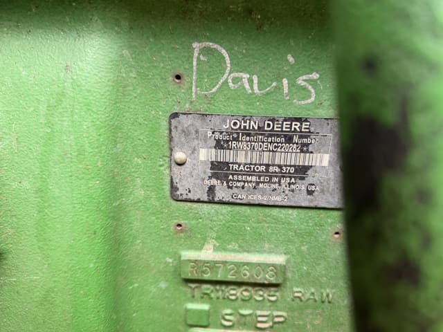 Image of John Deere 8R 370 equipment image 4