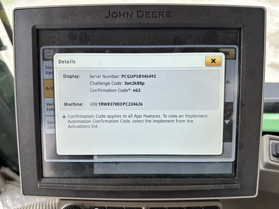 Image of John Deere 8R 370 equipment image 3