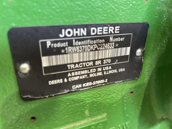Image of John Deere 8R 370 Primary Image