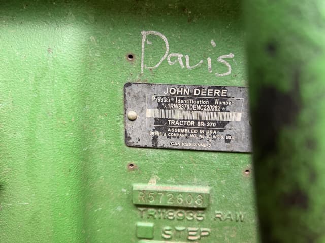 Image of John Deere 8R 370 equipment image 4