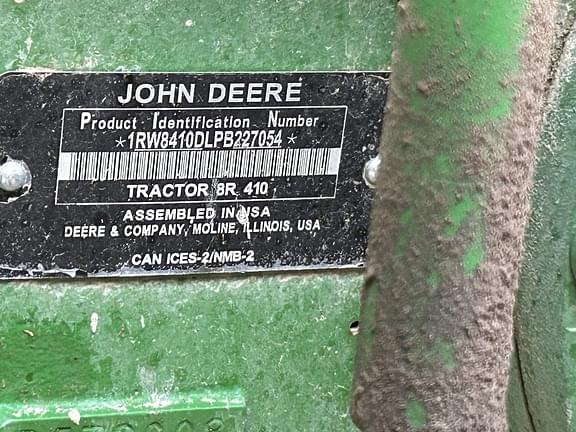 Image of John Deere 8R 410 equipment image 4