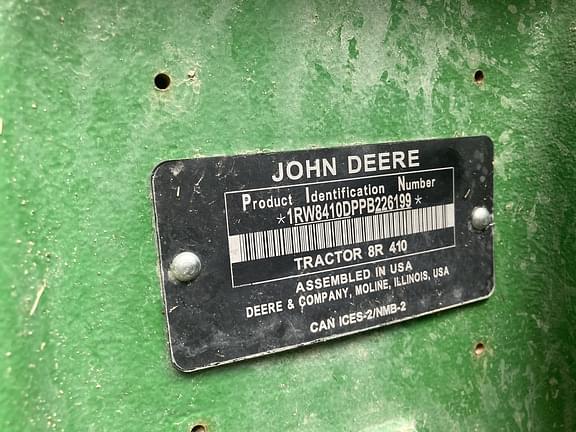 Image of John Deere 8R 410 equipment image 2