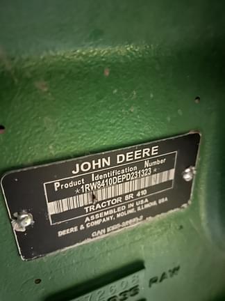 Image of John Deere 8R 410 equipment image 1