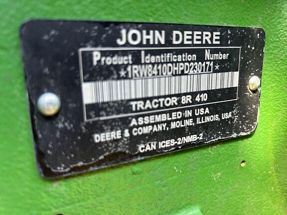 Image of John Deere 8R 410 equipment image 4