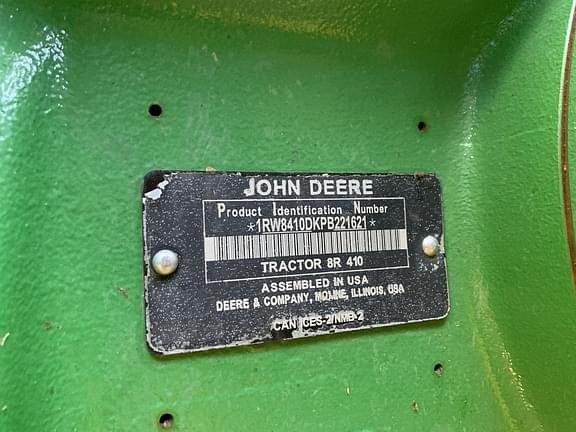 Image of John Deere 8R 410 equipment image 4