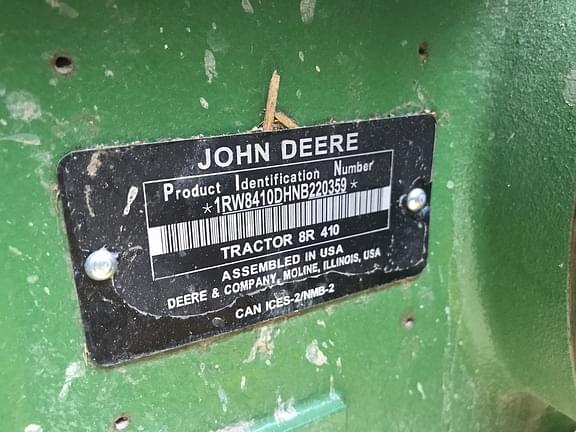 Image of John Deere 8R 410 equipment image 1