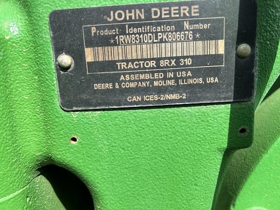 Image of John Deere 8RX 310 Primary image