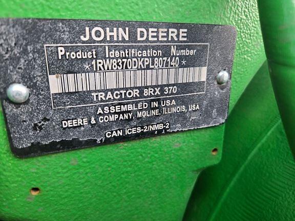 Image of John Deere 8RX 370 equipment image 4