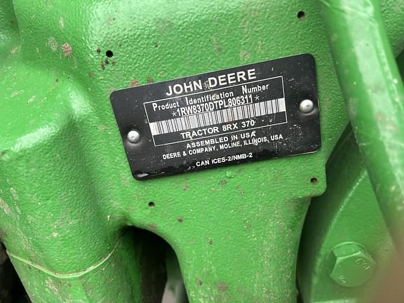 Image of John Deere 8RX 370 equipment image 4