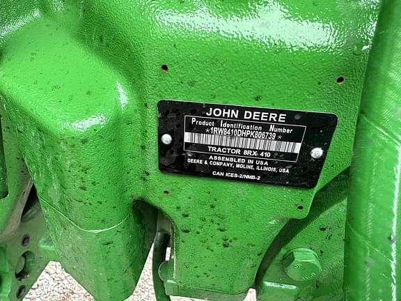 Image of John Deere 8RX 410 equipment image 2