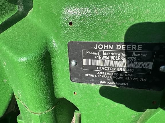 Image of John Deere 8RX 410 equipment image 1