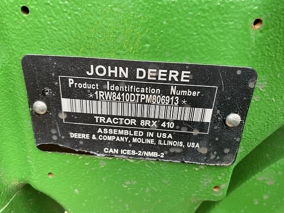 Image of John Deere 8RX 410 equipment image 4