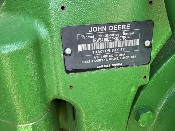 Image of John Deere 8RX 410 equipment image 1