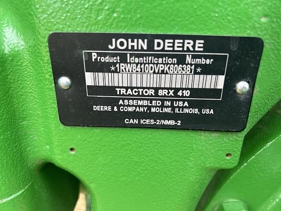 Image of John Deere 8RX 410 equipment image 1