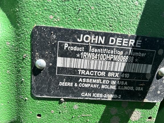 Image of John Deere 8RX 410 equipment image 3