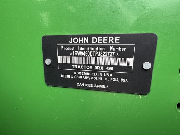 Image of John Deere 9RX 490 equipment image 3