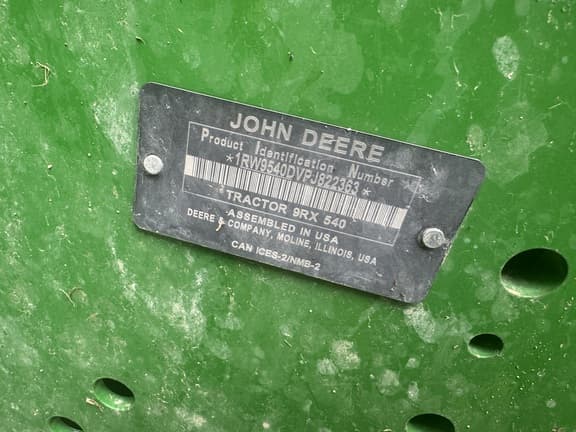 Image of John Deere 9RX 540 equipment image 3