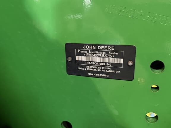 Image of John Deere 9RX 540 equipment image 2
