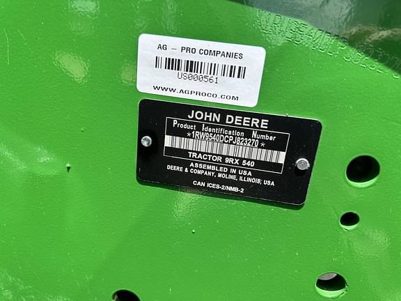 Image of John Deere 9RX 540 equipment image 1