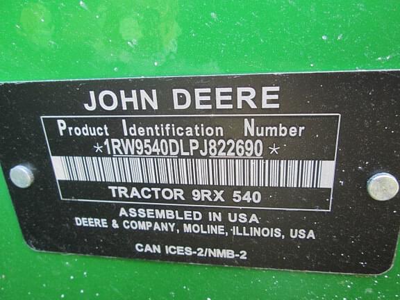 Image of John Deere 9RX 540 equipment image 1