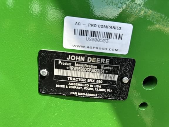 Image of John Deere 9RX 590 equipment image 3