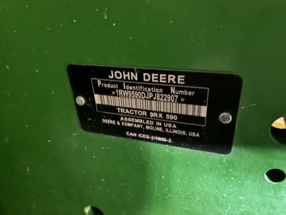 Image of John Deere 9RX 590 equipment image 1