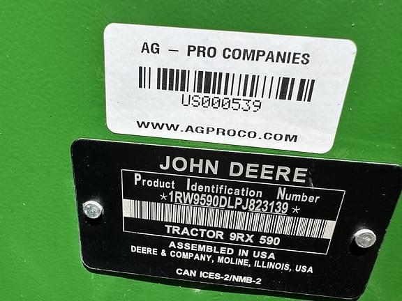 Image of John Deere 9RX 590 equipment image 1