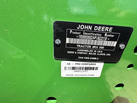 Image of John Deere 9RX 590 equipment image 1