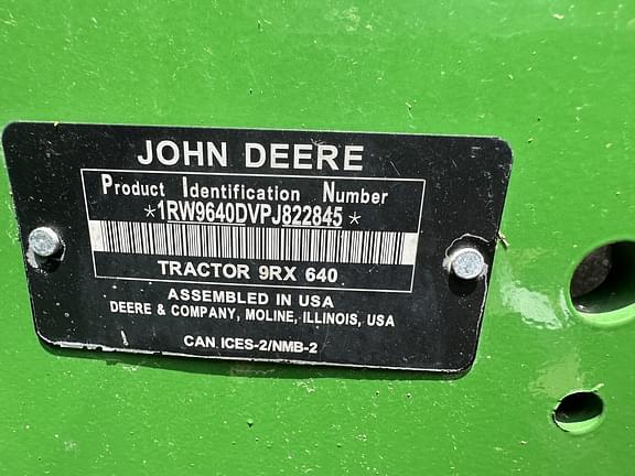 Image of John Deere 9RX 640 equipment image 1