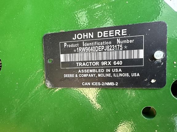 Image of John Deere 9RX 640 equipment image 1